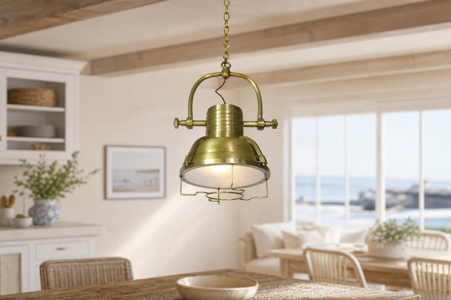 Lampa wisząca Marina D481, widok na stylowy pokój