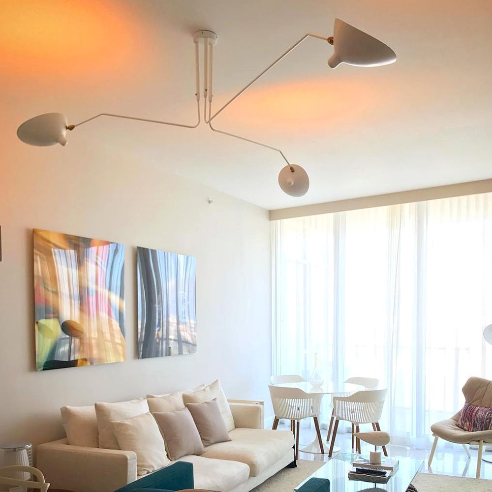 Industrial Adjustable Multi Arm Ceiling Light S17