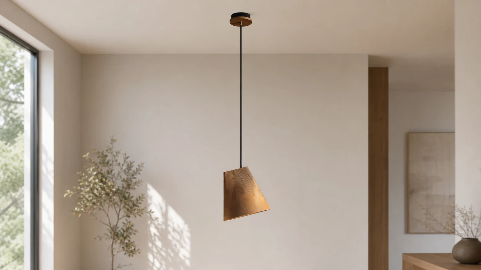 Lampa wisząca Bellwood D362 w ciepłej oprawie wnętrza