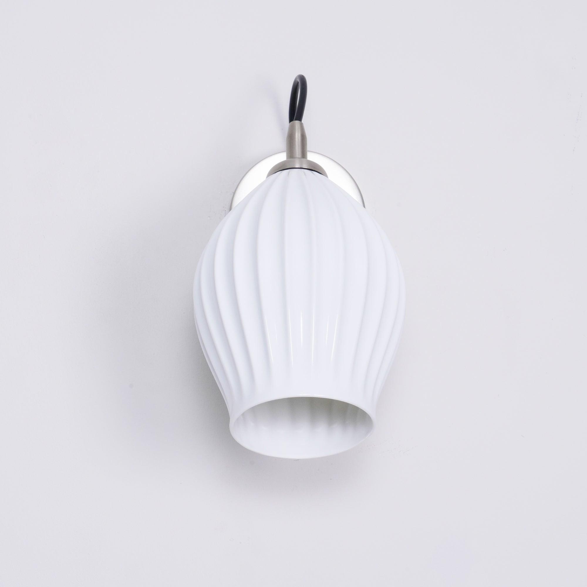 Cream Style Ceramic Ribbed Wall lamp M79