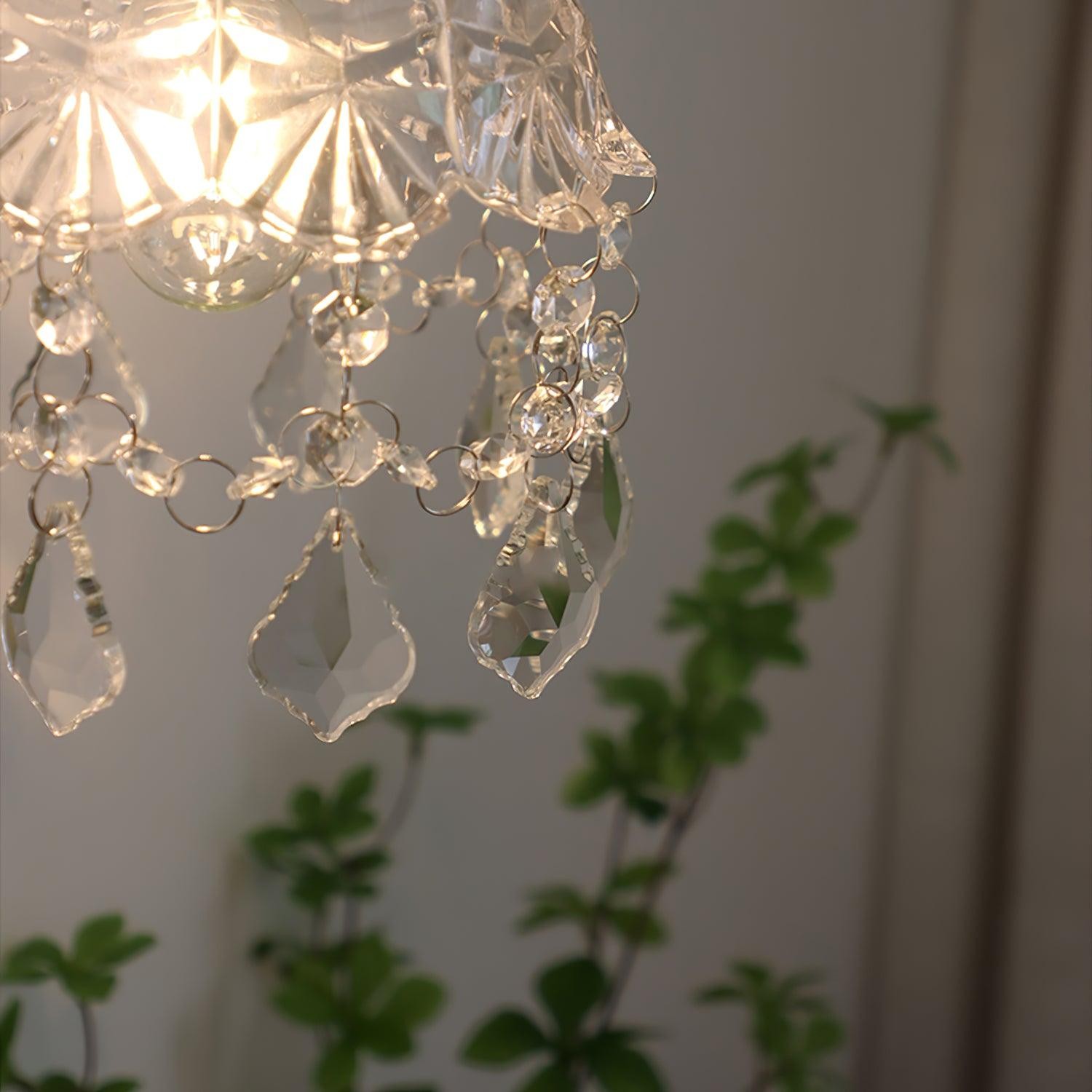 French Crystal Tassel Wall Light M470