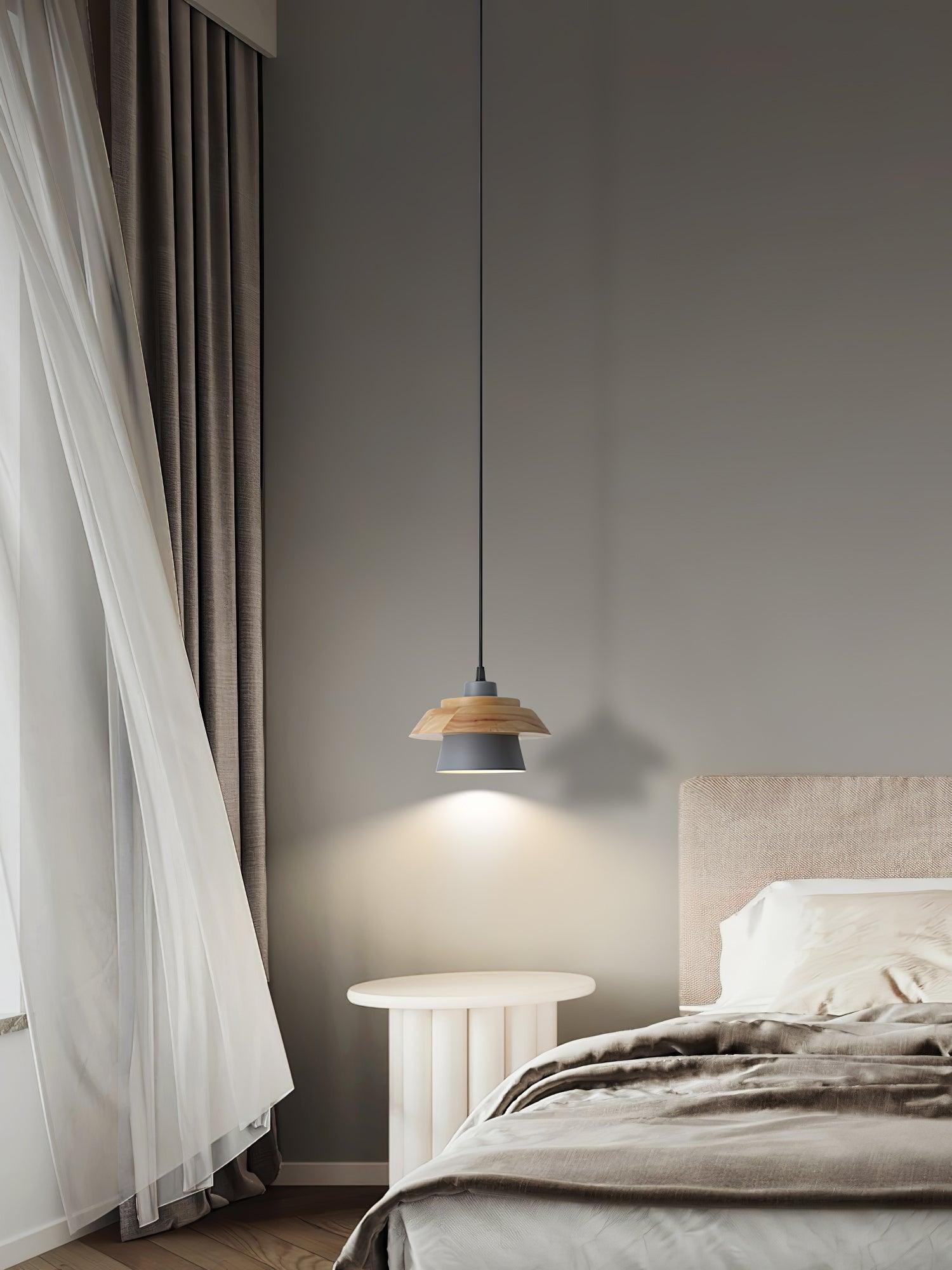 Stone Wood Pendant Lamp M419