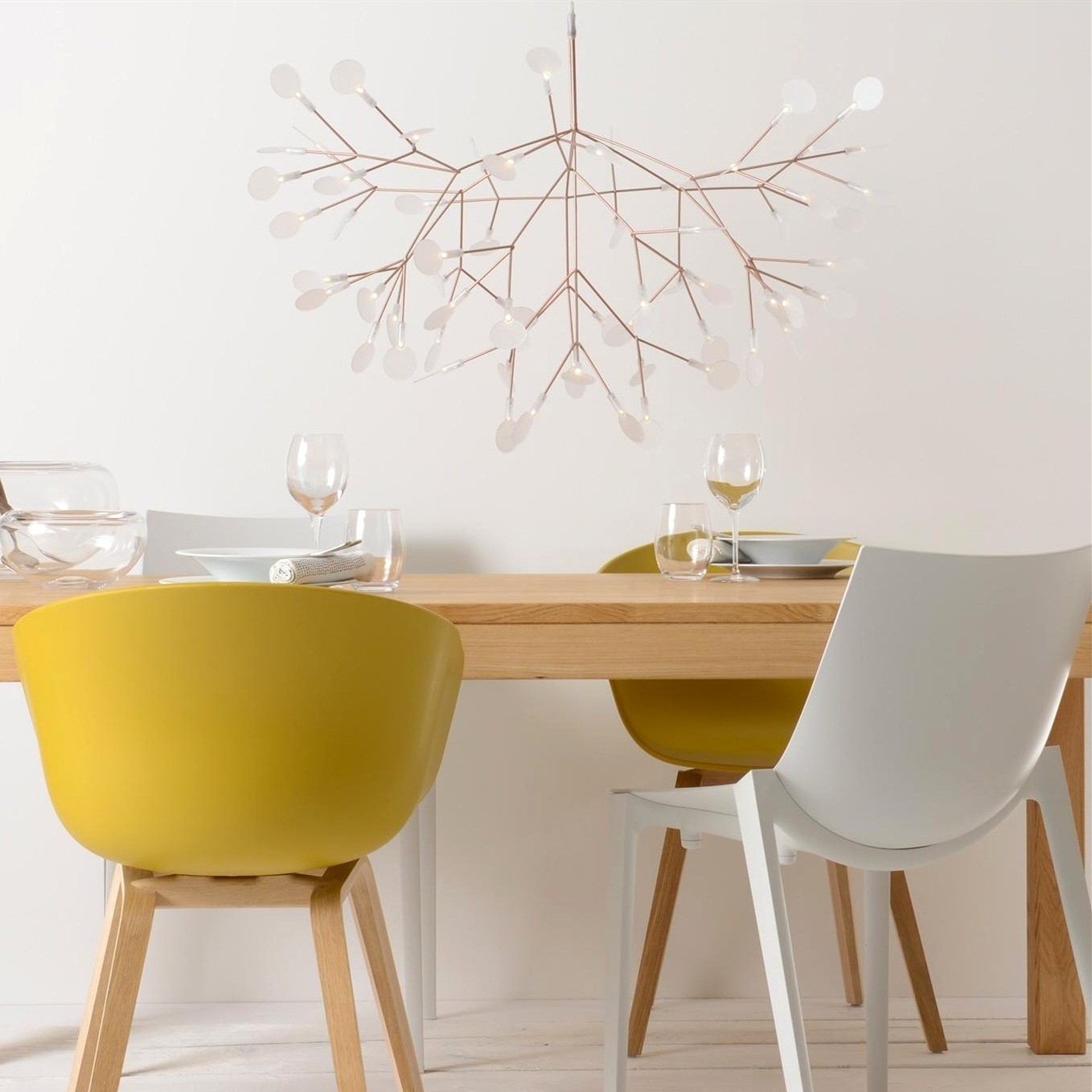 Scandinavian Branching LED Chandelier for Living Room
