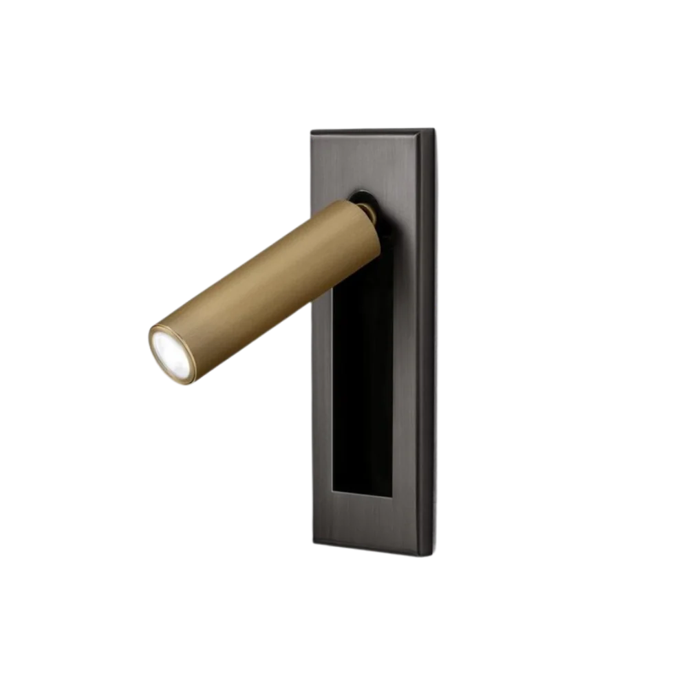 Opción de acabado en negro cobre para la lámpara de pared cuadrada moderna D790.