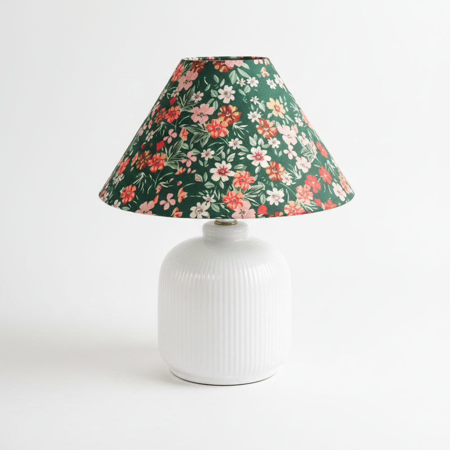 Evergreen Floral Table Lamp D327