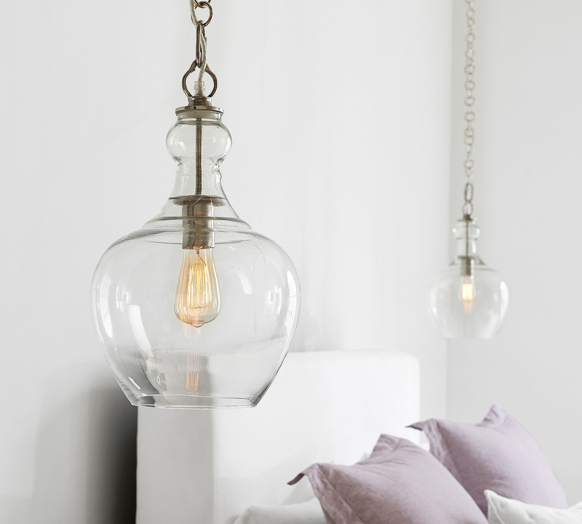 Lawson Glass Pendant Light - Recycled & Milk Glass with Bronze Accent T108