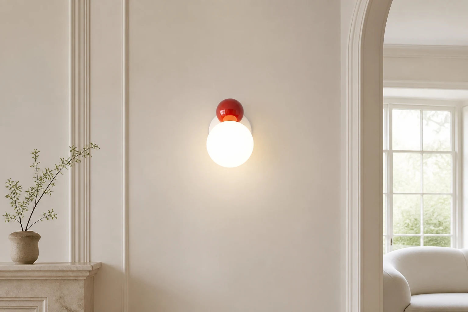 Lampa Macaron Ball w scenie lifestylowej