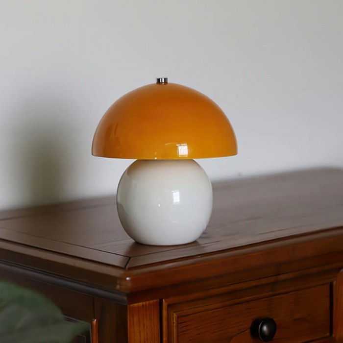 Cute Cream Mushroom Ceramic Table Lamp S178