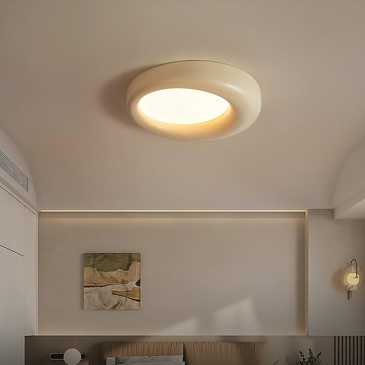 Center Offset Concentric Circle Acrylic Ceiling Lamp M413