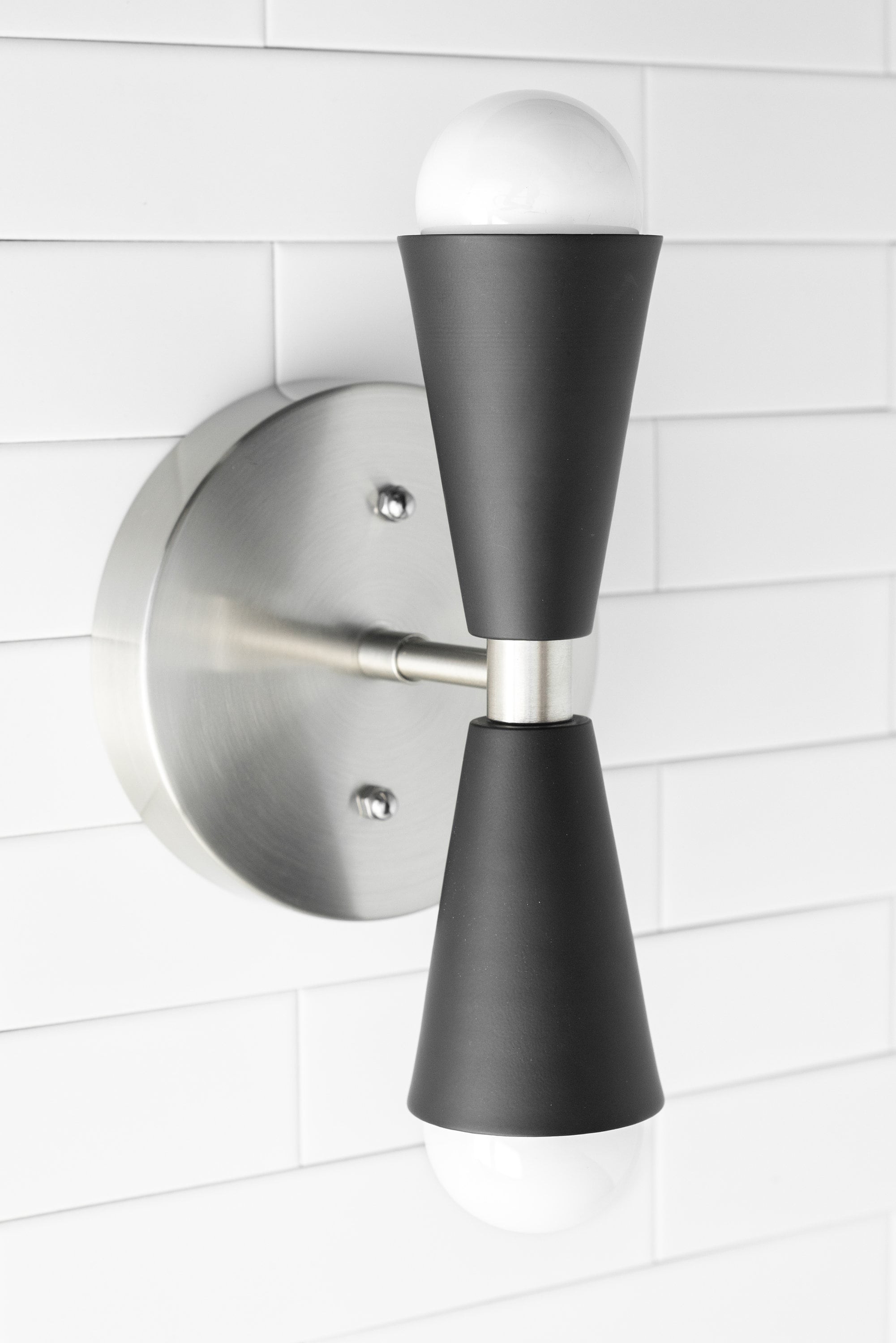 Pyralis Cone Linear Statement Wall Sconce - Modern Two Light Fixture T334