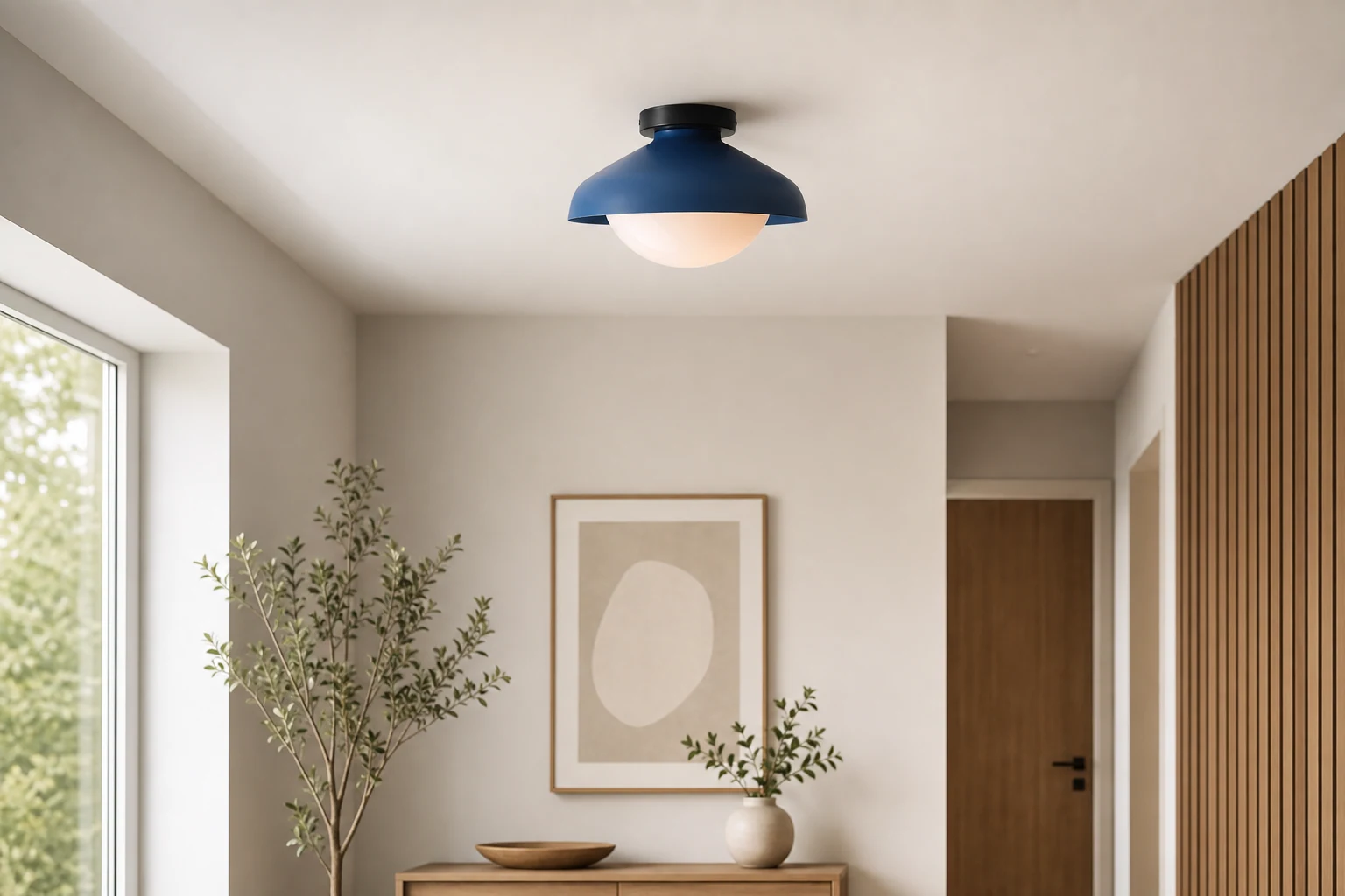 Lampa sufitowa Skyline Dome D203 scena lifestylowa z kontekstem pomieszczenia
