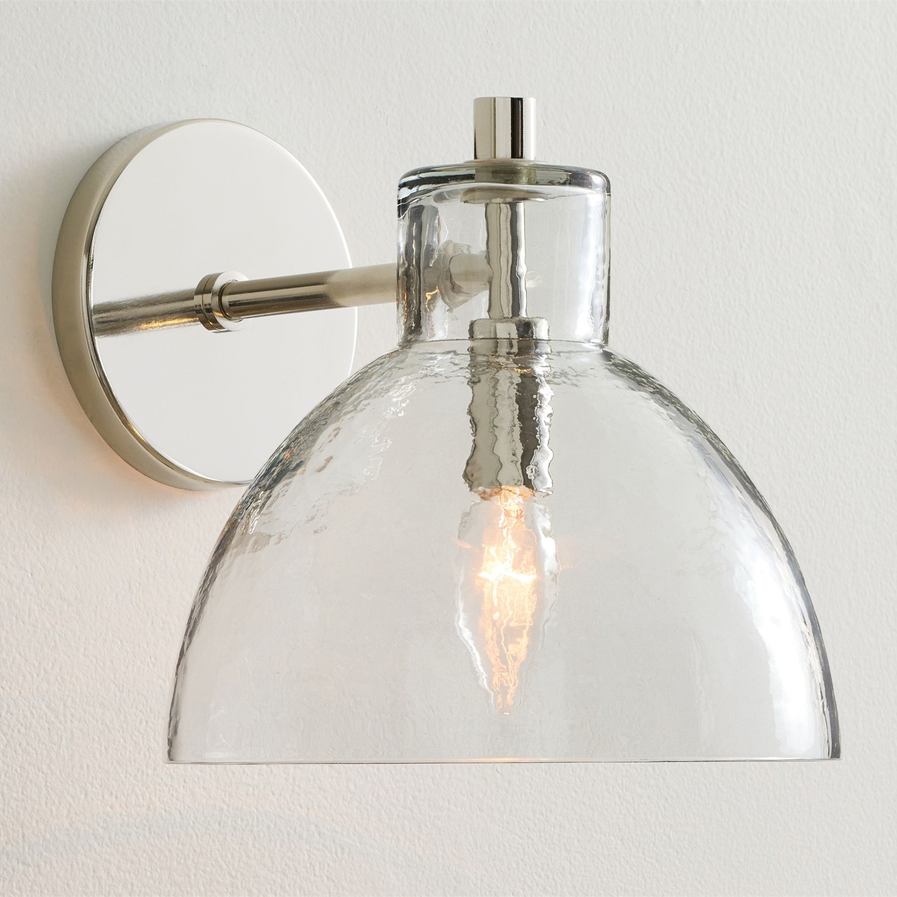 Glavira Recycled Glass Double Sconce - Indoor Brass Wall Lighting T049