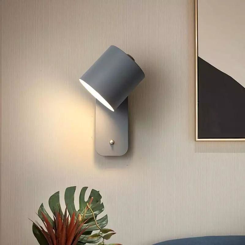 Swivel Cylinder Wall Mounted Night Light For Bedroom S27