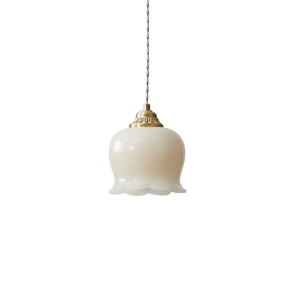 Nordic Milk Valley Flower Pendant Light S130
