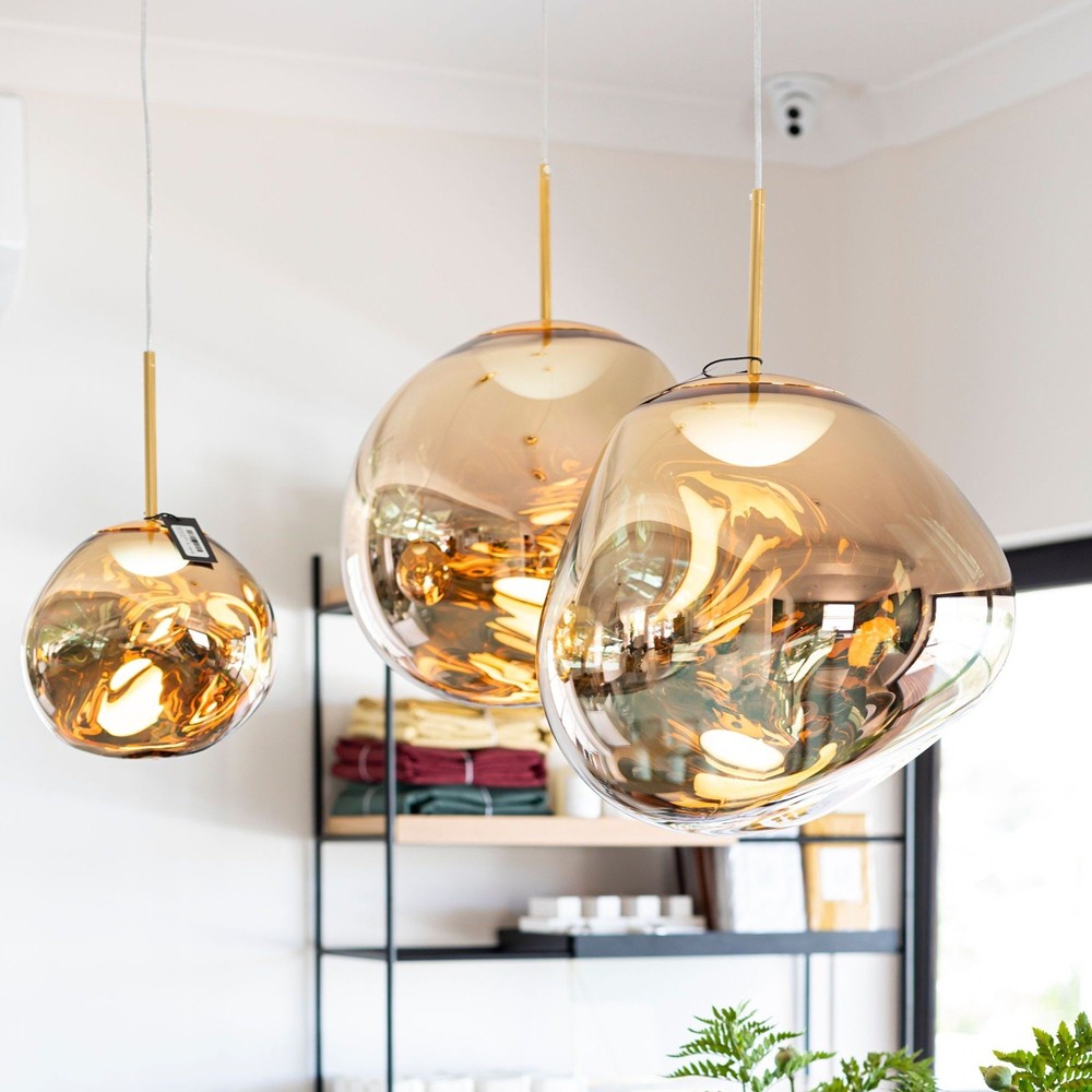 Dynamic Surface Pendant Light For Living Room S09