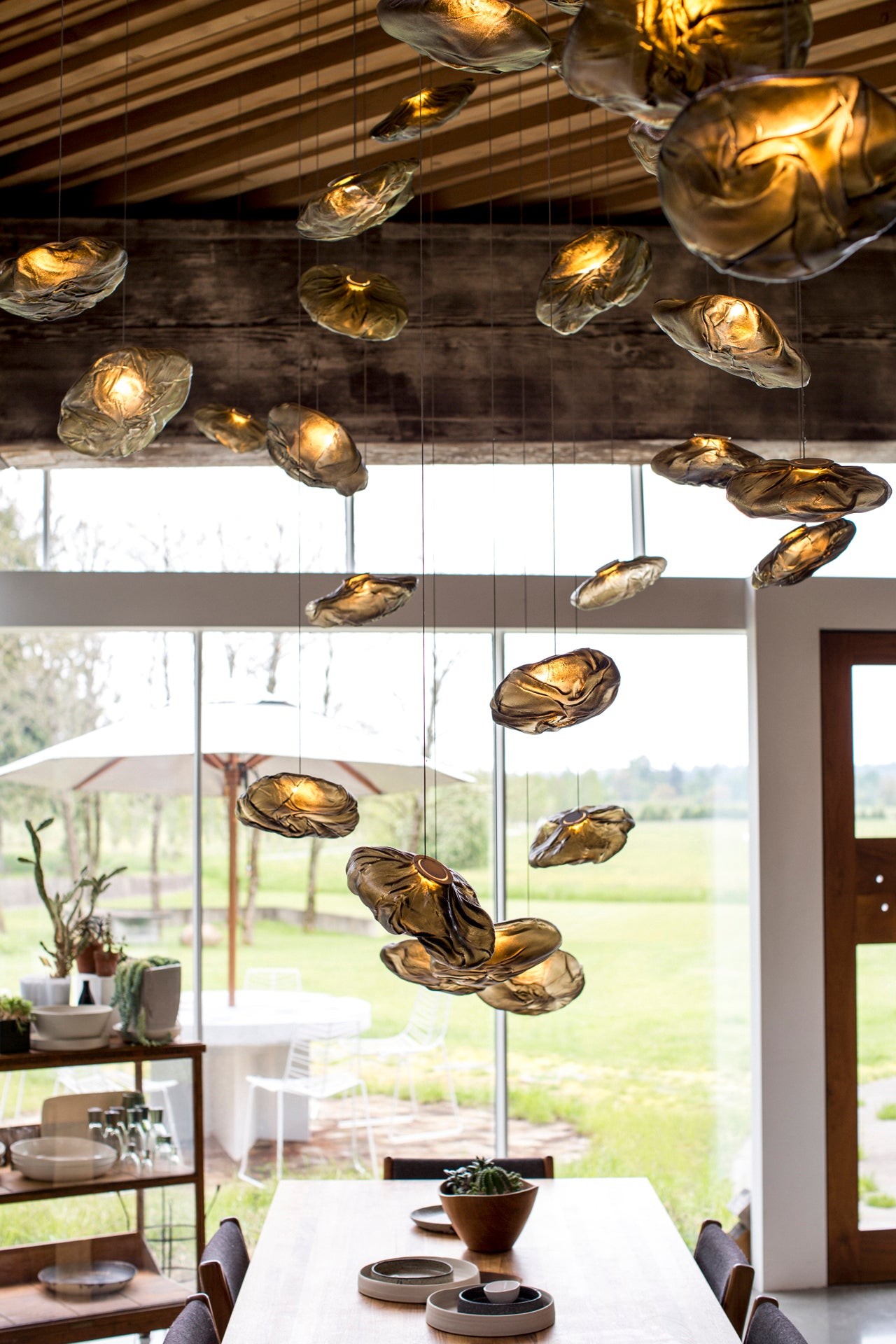 Multi-Head Irregular Glass Bubble Chandelier M180