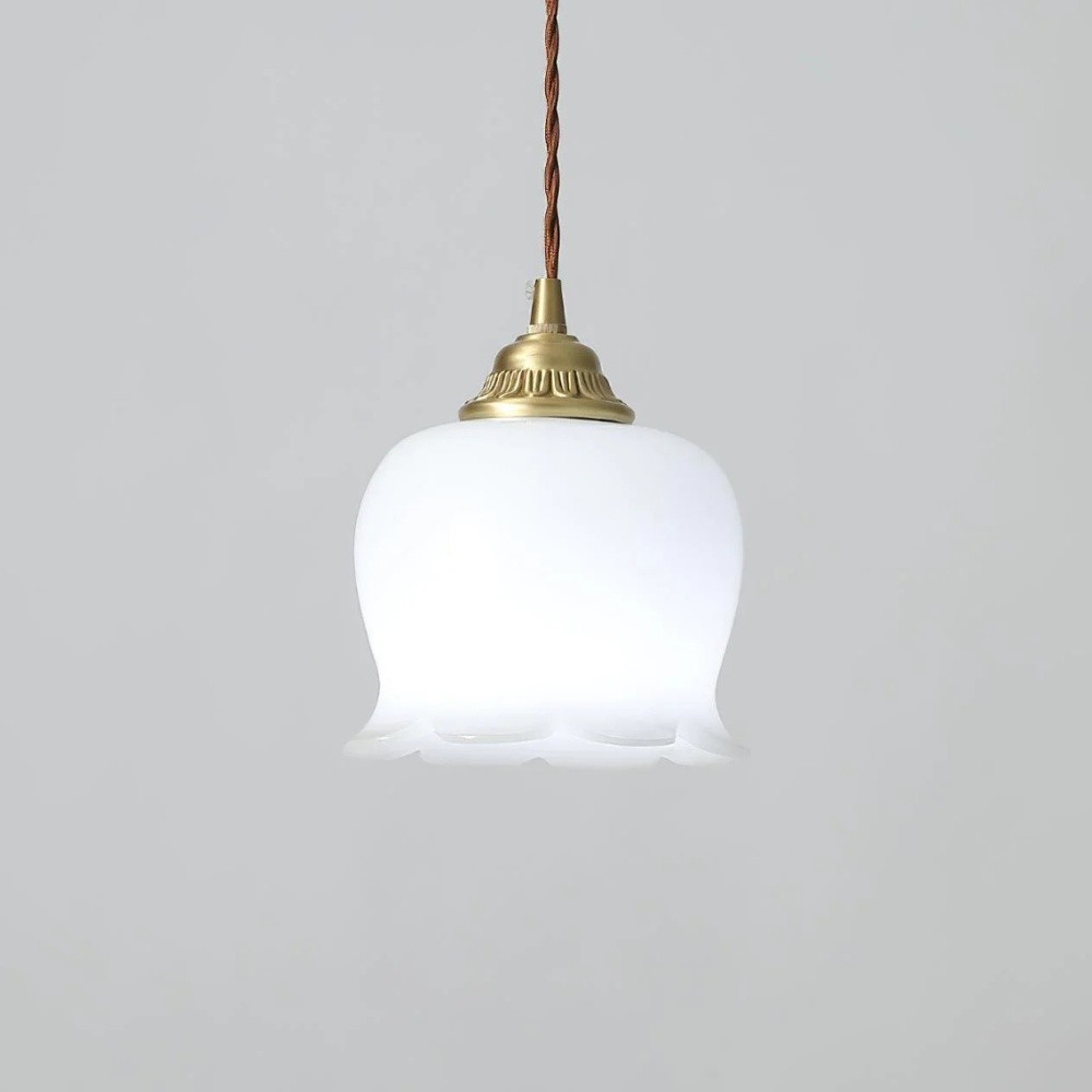 Nordic Milk Valley Flower Pendant Light S130