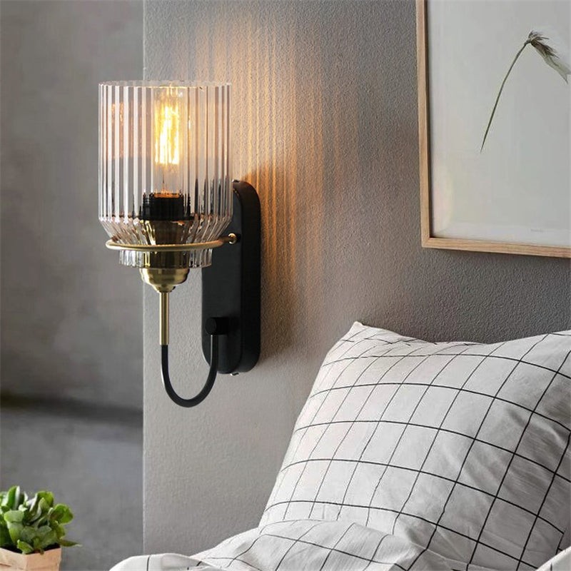 Nordic Columnar Glass Mirror Front Wall Lamp M128