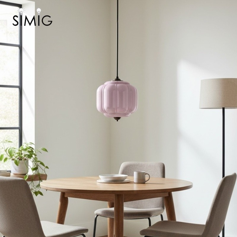 Vintage Cream Glass Pendant Light – Eloise Retro Chandelier S195