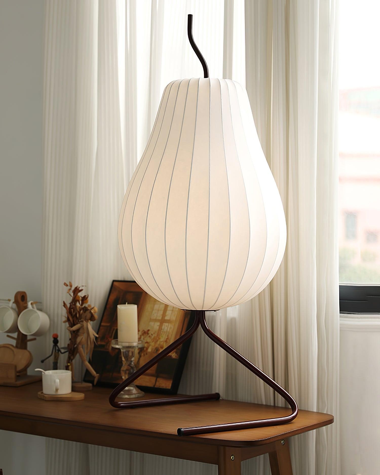 Pear-shaped Shite Floor Lamp Suitable For Living Room M35