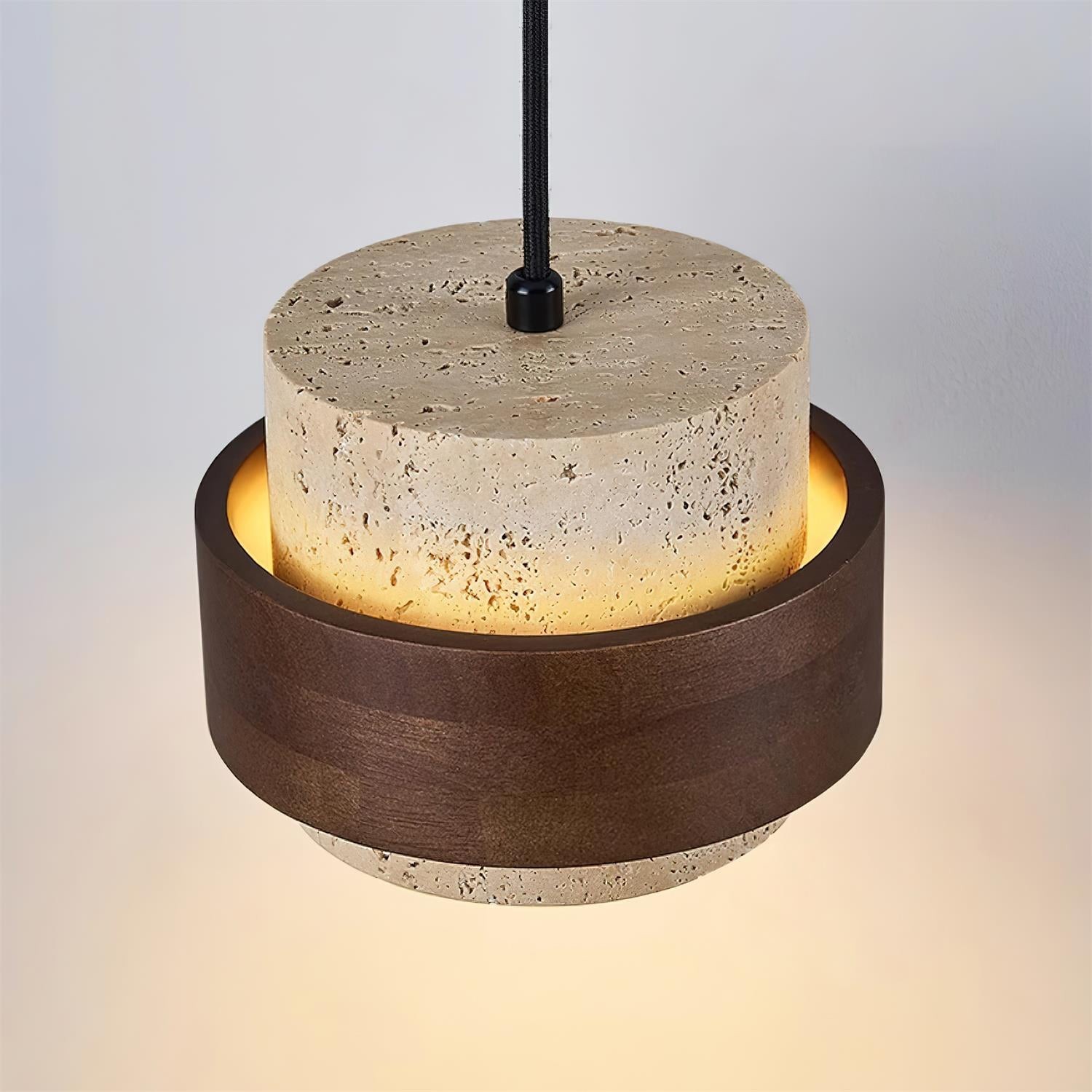 Cylinder Travertine Pendant Lamp M271