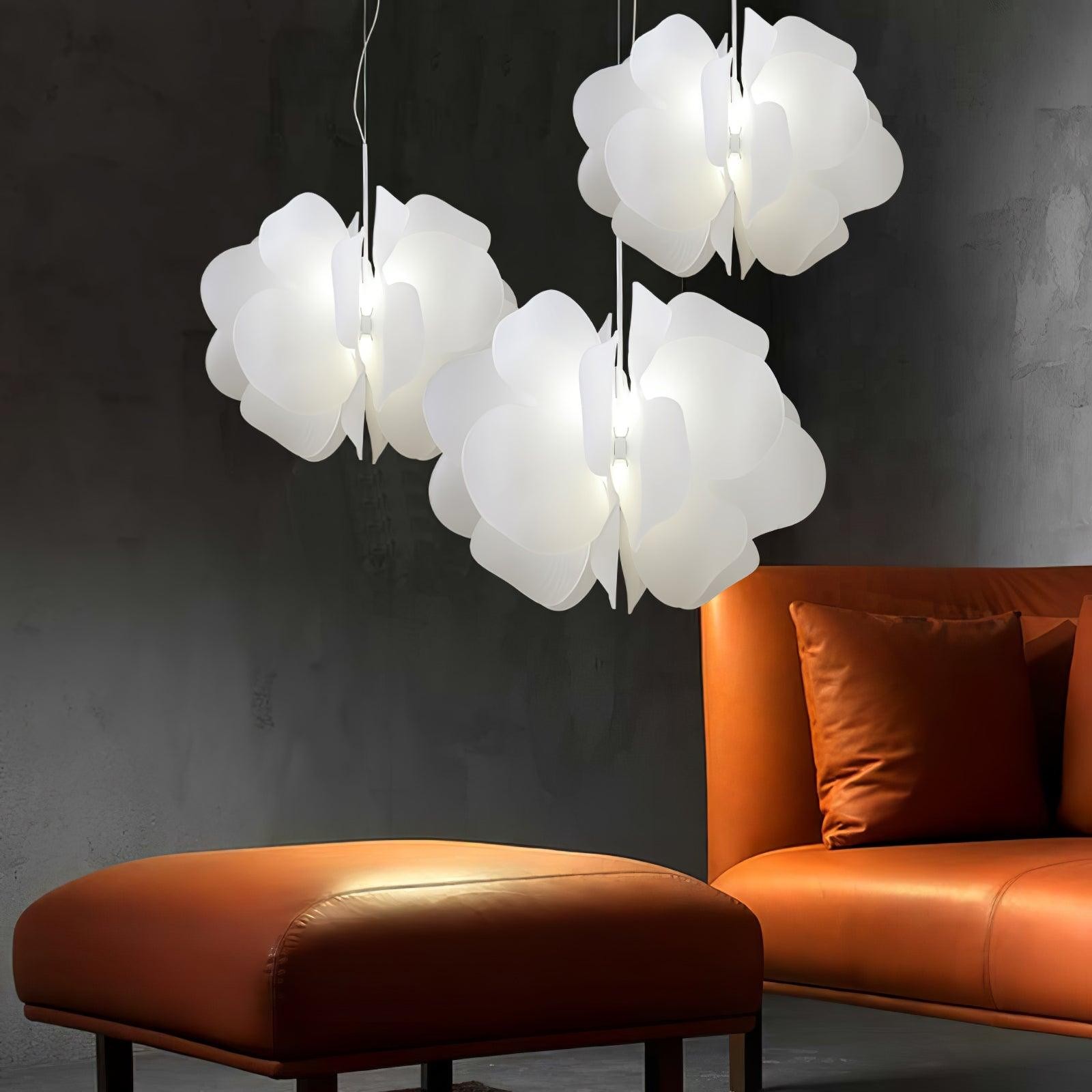 Modern Plastic Flower Design Pendant Lamp M43