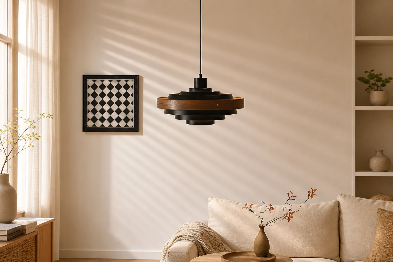 Lampa wisząca Layervelle M280 w stylu życia we wnętrzach
