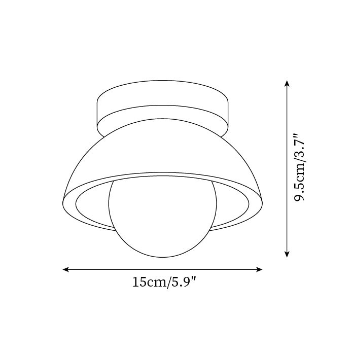 Wabi-Sabi Style Travertine Ceiling Light M221
