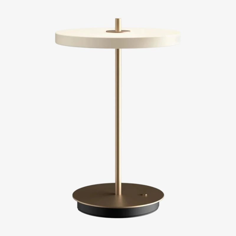 Astris Modern Minimalist Metal Table Lamp Soft LED Illumination for Living Room and Office T581