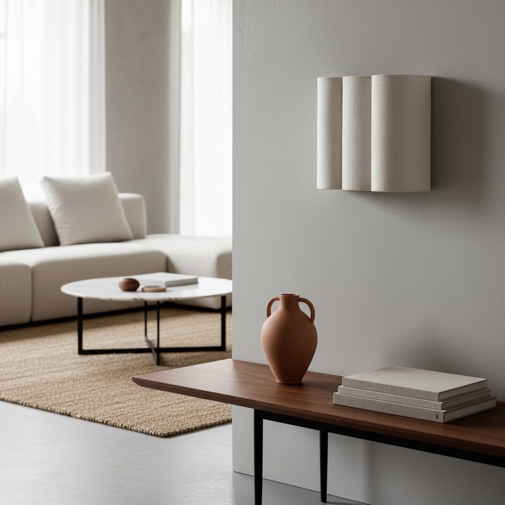 Linbron Linen Wall Sconce Natural Fabric Shade Modern Wall Light for Bedroom T478
