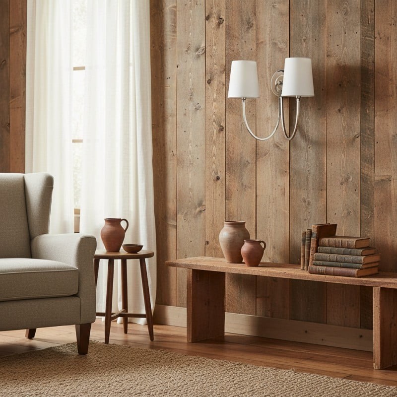 Roven Modern Double Wall Sconce with Curved Arms and Fabric Shades - Classic Accent Lighting for Bedroom T657