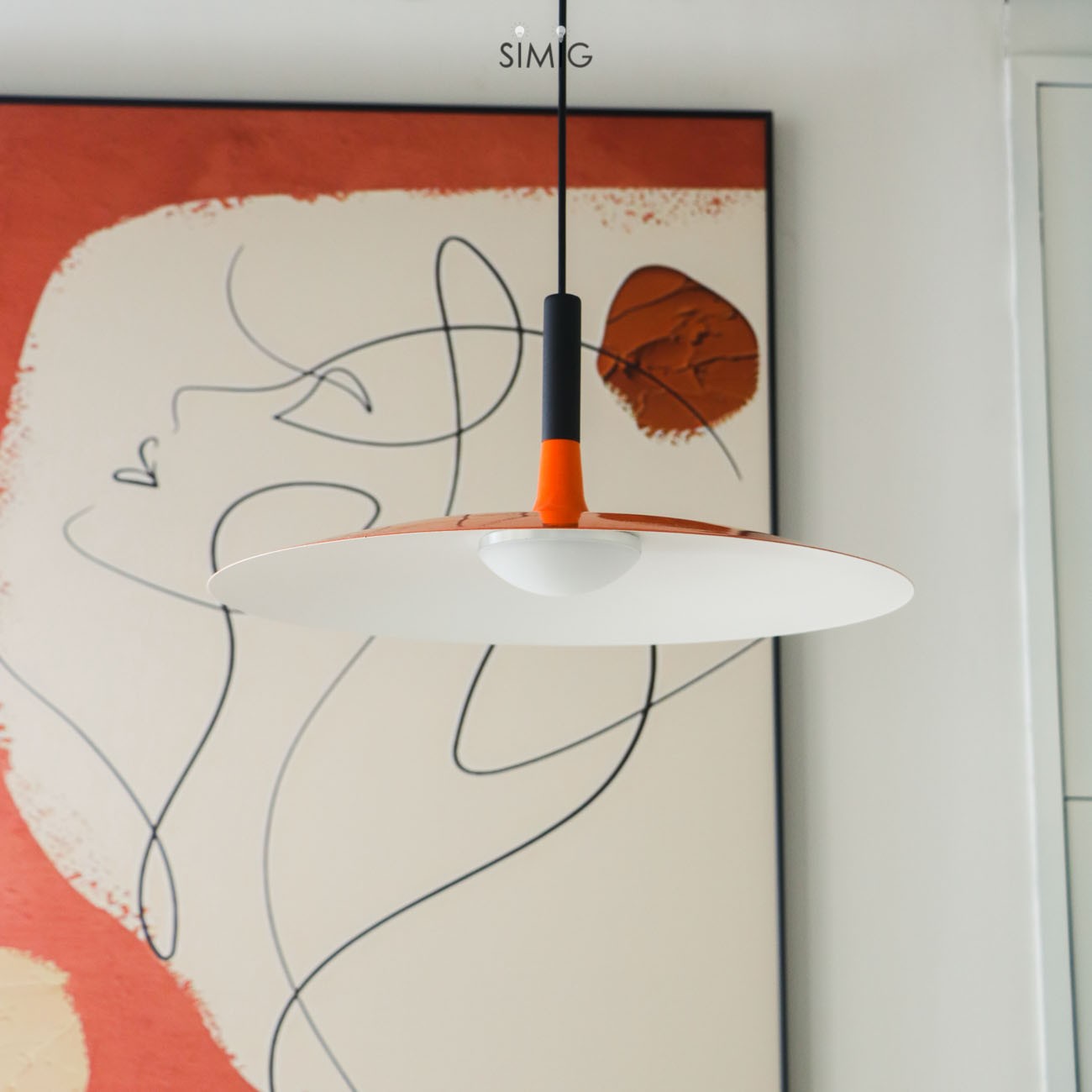 Scandinavian Large Cone LED Pendant Light S08
