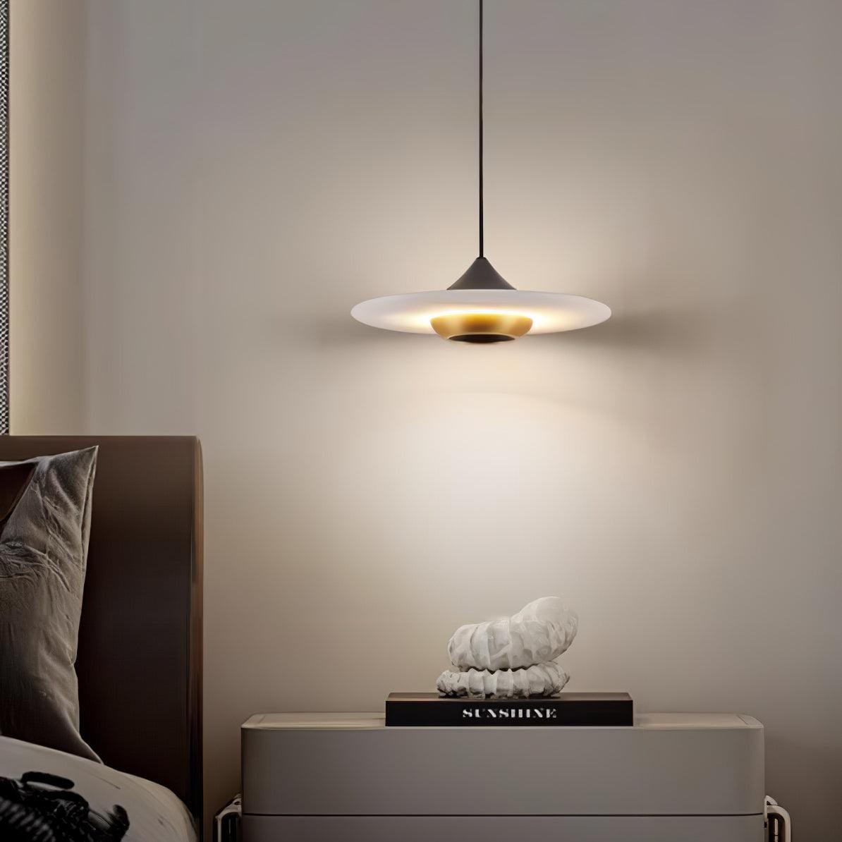 Flying Saucer Marble Pendant Lamp M558