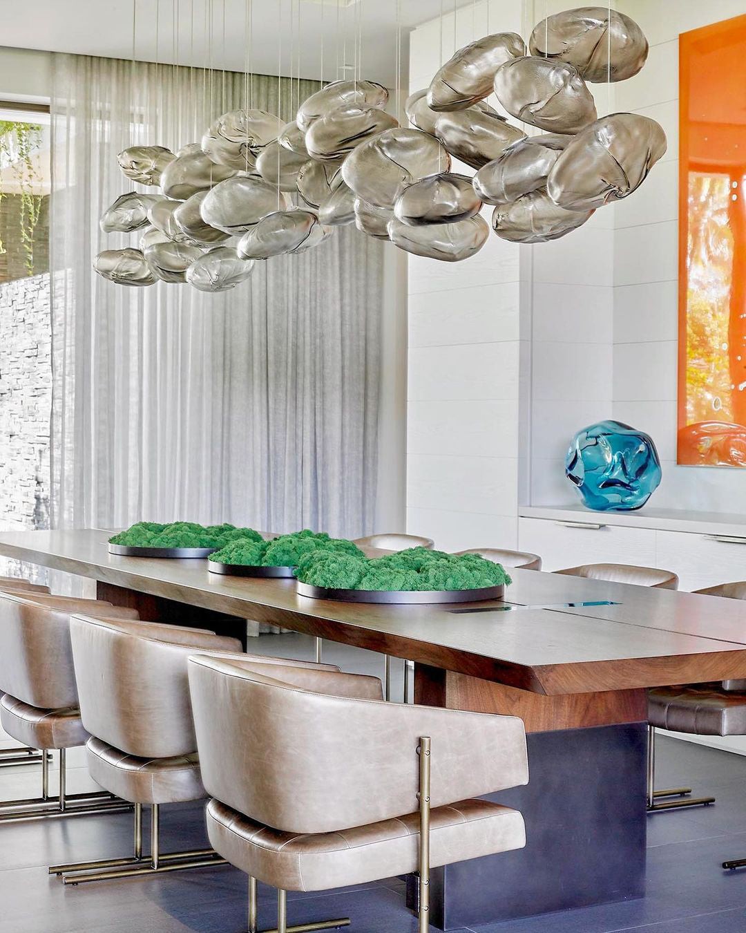 Multi-Head Irregular Glass Bubble Chandelier M180
