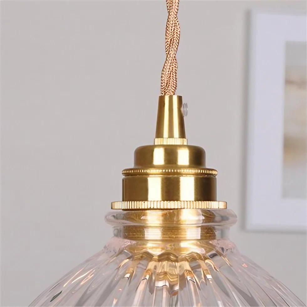 Nordic Retro Flower Glass Pendant Lamp S44