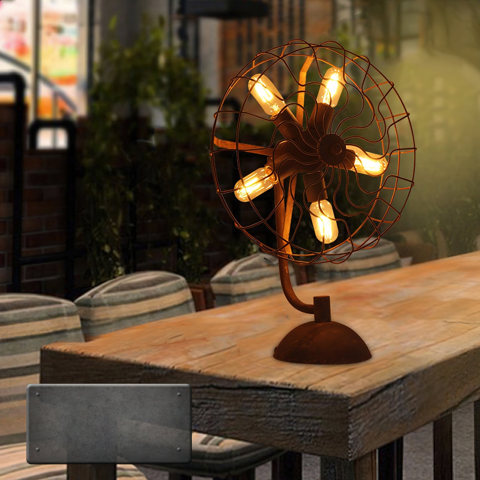 Old Style Fan Table Lamp D464