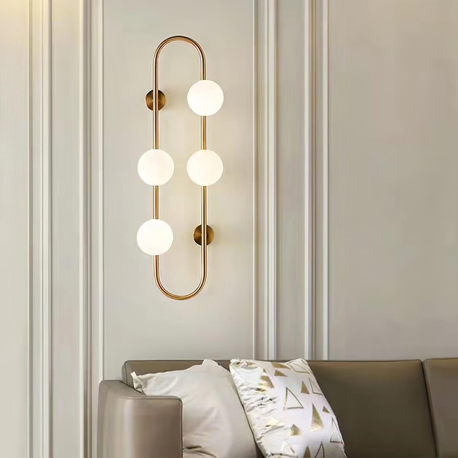 Nordic Modern Geometric Glass Globe Wall Lamp M489