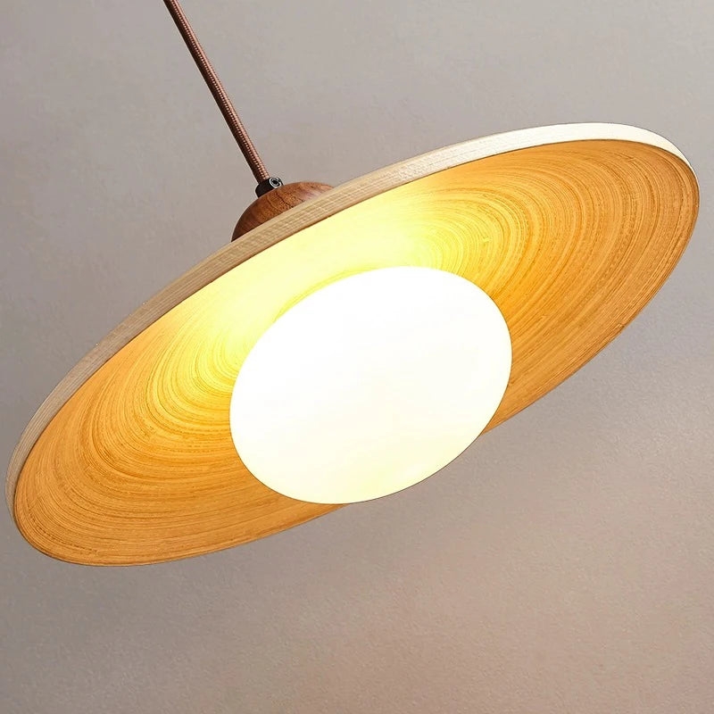 Nordic Bamboo & Wooden Pendant Light D921