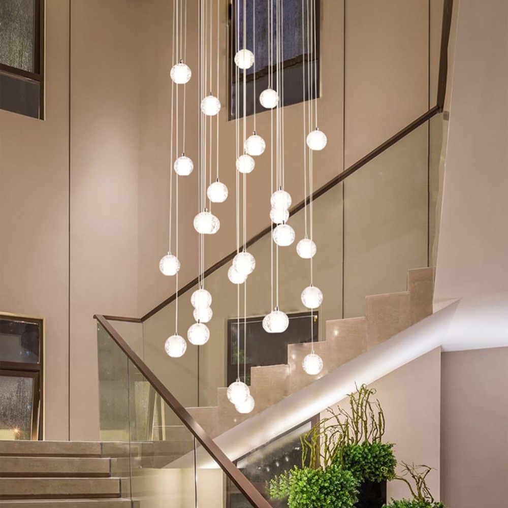 Crystal Ball Pendant Light For Living Room
