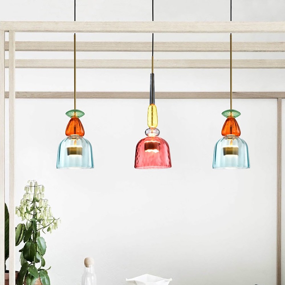 Nordic Colorful Lollipop Glass Pendant Light S97