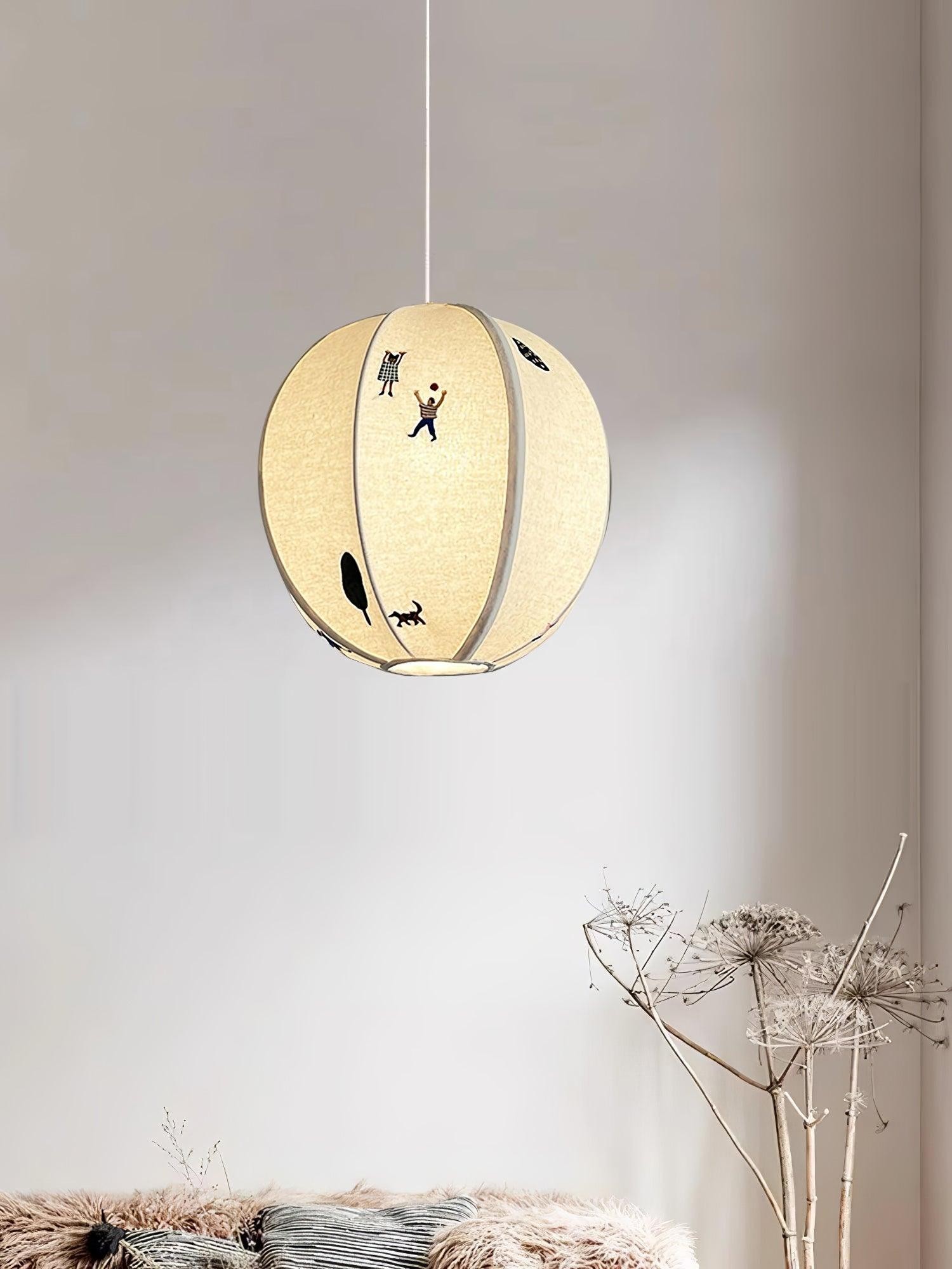 Park Embroidered Textile Pendant Lamp M442