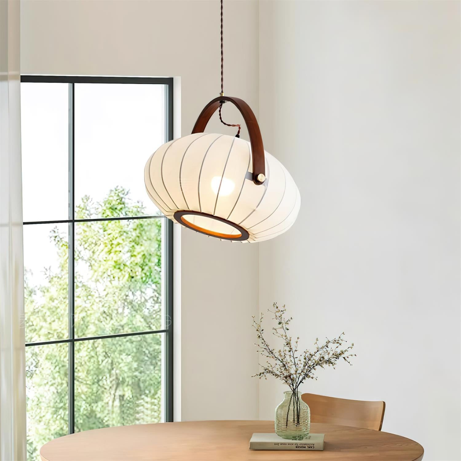 Vintage Lantern Wooden Decoration Pendant Lamp M290