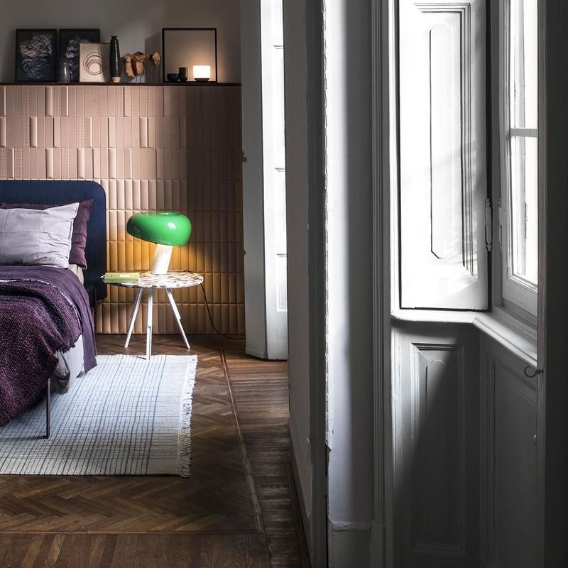 Modern Scandinavian Curved Marble Table Lamp
