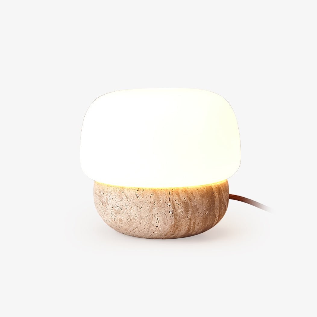 Nordic Style Round Travertine Table Lamp M73