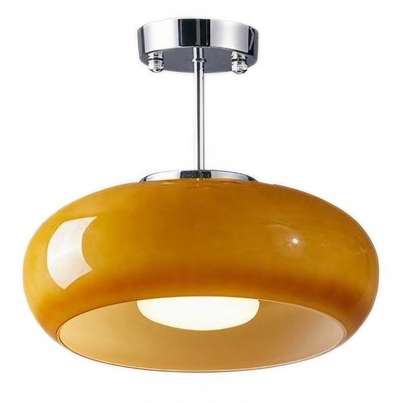 Art Deco Bauhaus Glass Disc Ceiling Light S152