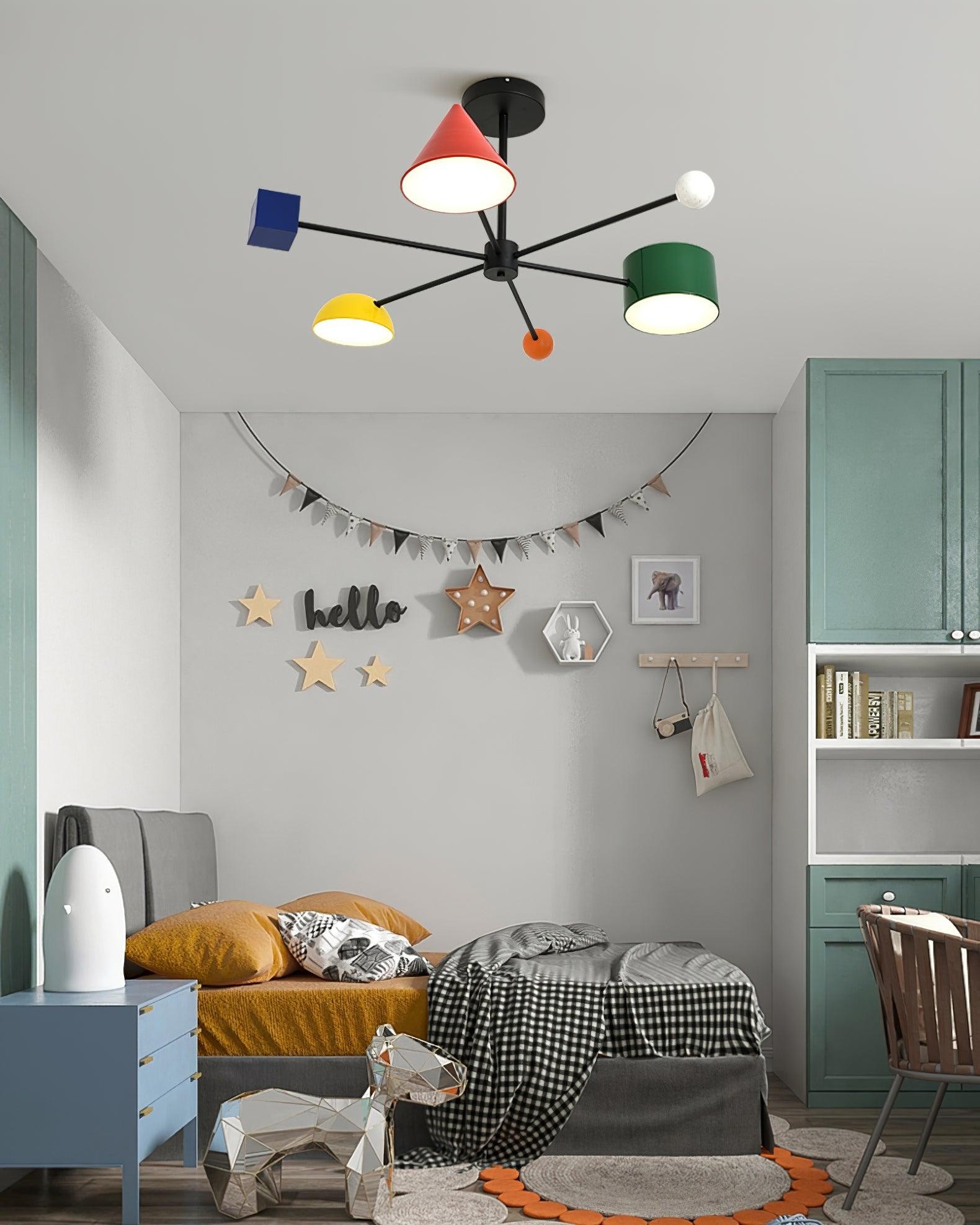 Geometric Colorful Ceiling Light M377