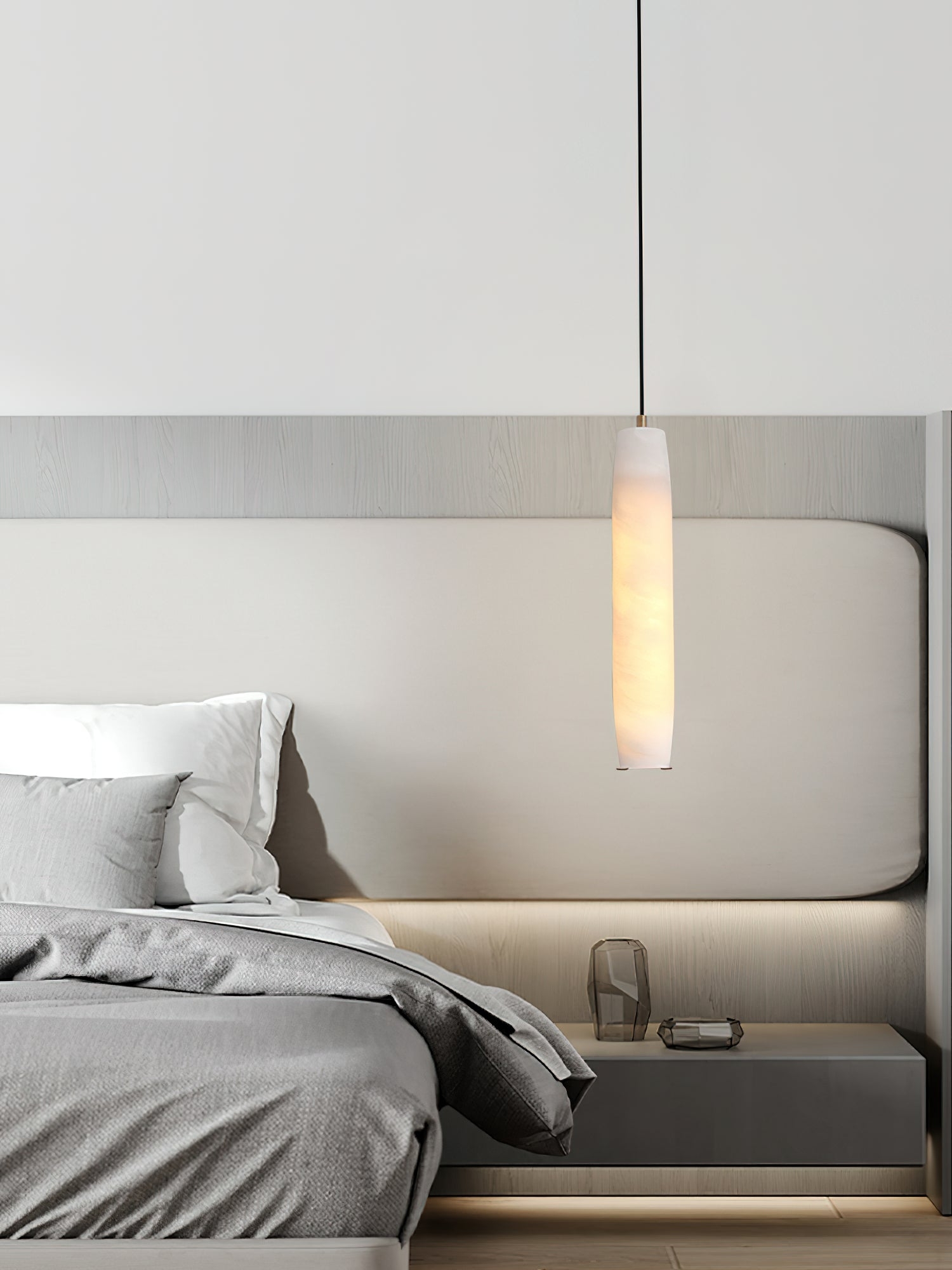 Alabaster Flute Pendant Light D436