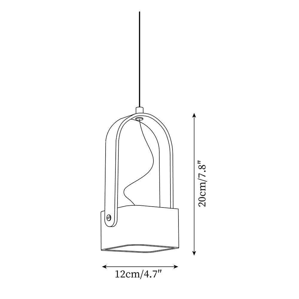 Geometric Yellow Travertine Pendant Lamp M368