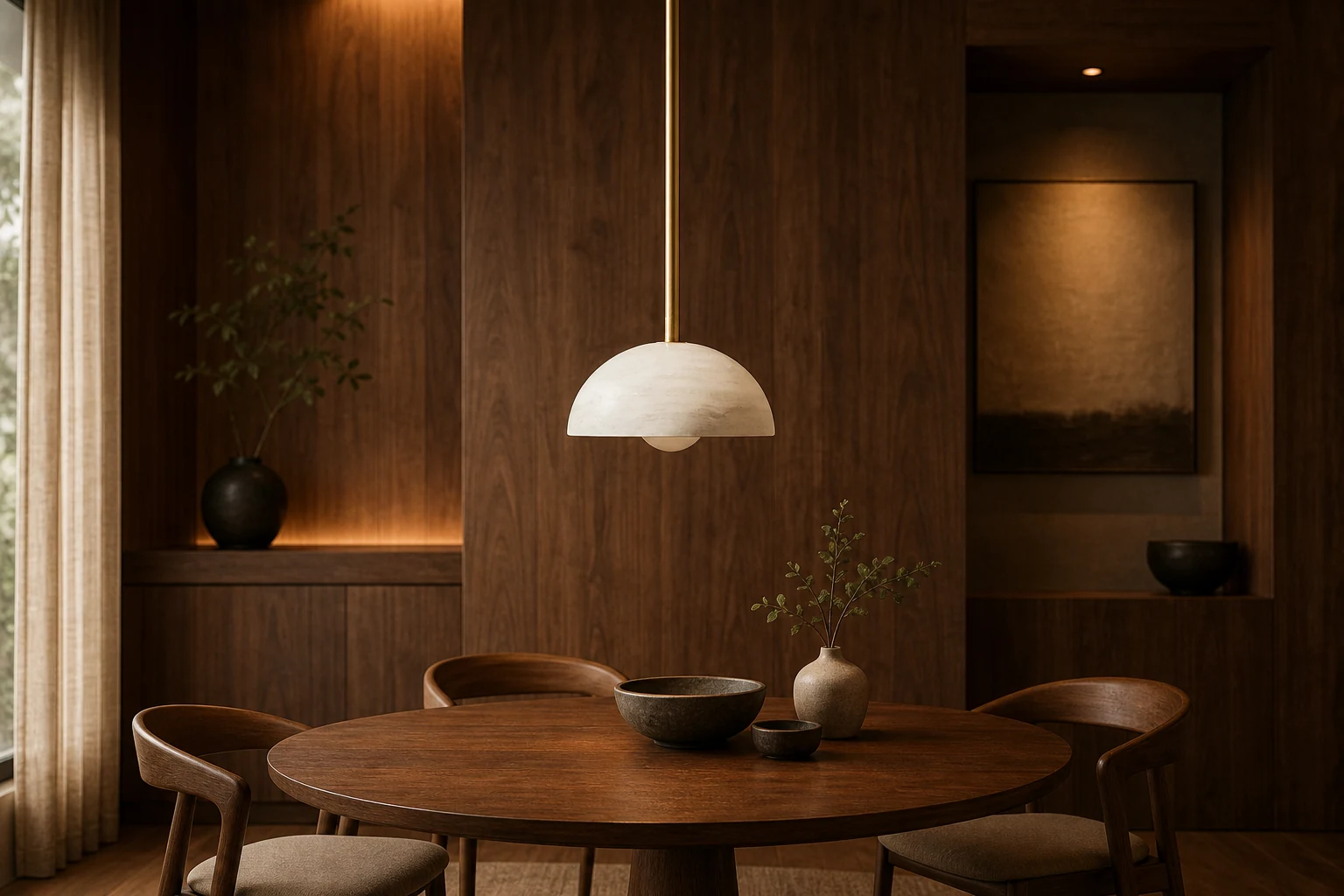 Lampa wisząca Aurelia w scenie pomieszczenia zawierającej produkt w kontekście
