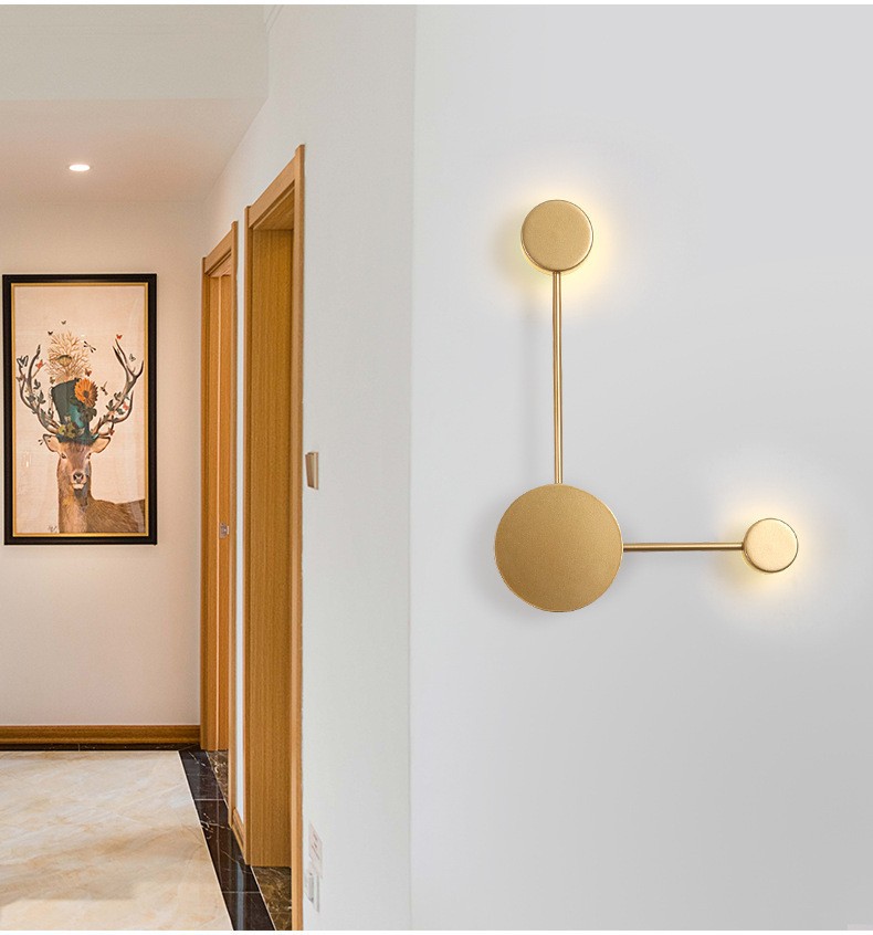 Modern Art Circle Linear LED Wall Light S102